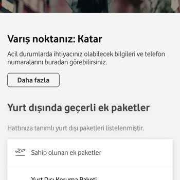 Vodafone Paketim Dahilinde Olan Yurt Dışı Ücretsiz Haklarımı Kullandırmadılar