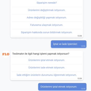 Lumberjack FLO Uygulaması Sipariş İptali Yapamıyorum