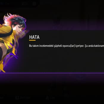 Garena Free Fire Bu Takım Şüpheli Oyuncular İçeriyor Hatası