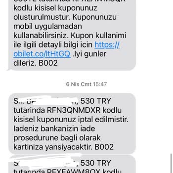 Obilet Para İadesi Hakkında