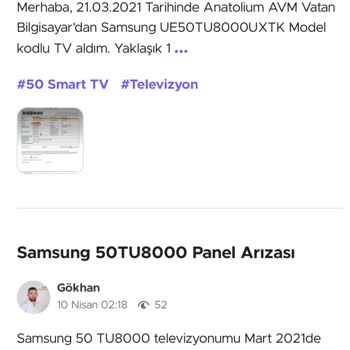 Samsung TV Kronik Arıza Bedelini Müşteriden Talep Ediyor.