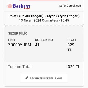 Başkent Turizm Personelin Kaba Davranışı