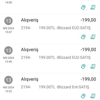 Blizzard Entertainment Bilgim Dışında Hesaptan Para Çekilmesi