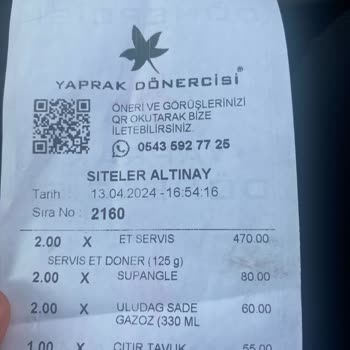 Yaprak Dönercisi Çok Pahalı Bir Menüyü Kafalarına Göre Verdiler.