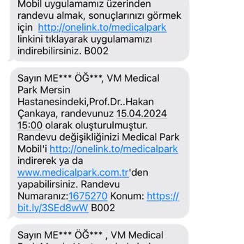 Medical Park Yanlış Randevu Ve İlgisizlik