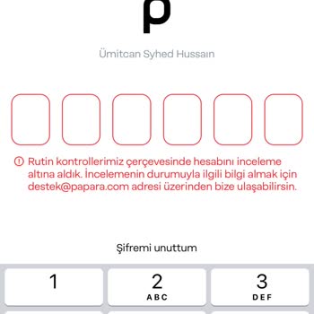 Paparam Hesabı İnceleme Altında