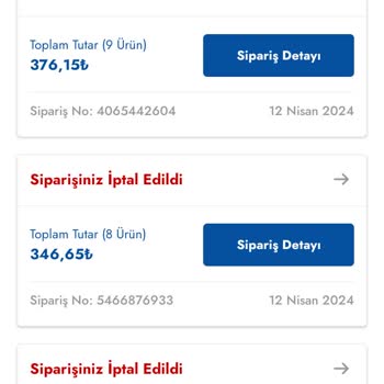Şok Market Cepte Şok Sipariş Teslim Etmemeleri