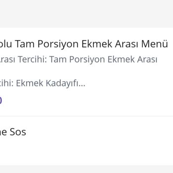 Getir Uygulaması Köfteci Yusuf Tatlılar Gelmedi.