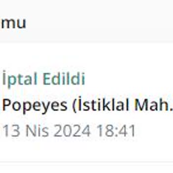 Getir Yemek Pişmanlığı