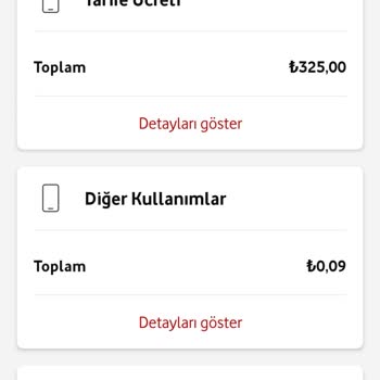 Vodafone Tarife Ücret Farklılığı