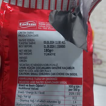 Tadım Bilinçli Olarak Bozuk Ürün Defolu Ürün Satıyor Çekirdekleri Boş