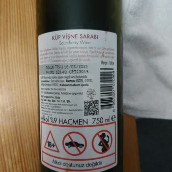 Küp Şarapçılık Küp Marka Vişne Şarabında Tad Değişimi