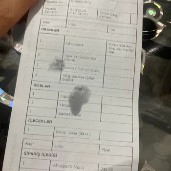 Burger King Siparişimdeki Hayal Kırıklığı Ve Eksikler