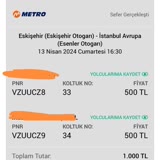 Metro Turizm Aynı Bileti Farklı Kişilere Satma