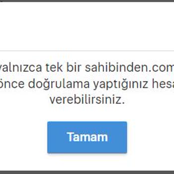 Sahibinden.com E-Devlet Hesap Doğrulama Sorunu