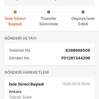 Trendyol Express Trendyol Expres Gel Al Noktasına Bırakmadı