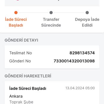 Trendyol Express Trendyol Expres Gel Al Noktasına Bırakmadı