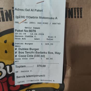Burger Yiyelim Ürünüm Eksik Soğuk Ve Yanlış