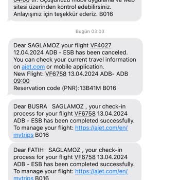 AJet (Anadolu Jet) 12 Saat Rötar 15 Saat Bekletme