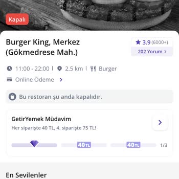 GetirYemek Geciken Sipariş Ve İletişim Sorunu