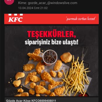 Gamer Kova KFC Siparişi Sorunsalı