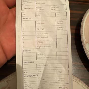 Burger King Bahçelievler Bozuk Ürün Ve Burgerin İçinde Ki Plastik