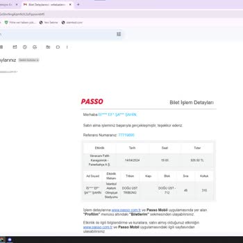Passolig Maç Bileti Kapı No