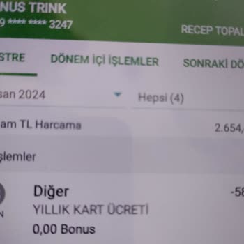 Garanti Bonus Kredi Kartı Yıllık Kart Aidat Ücreti