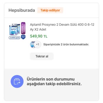 Hepsiburada Satıcılı Bebek Devam Sütü Bozuk Çıktı.