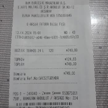 BİM Bimpara İle Ödemede Ürün İade Sorunu