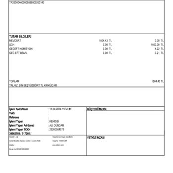 Akbank EFT İşlemi İle İlgili Yaşanan Mağduriyet