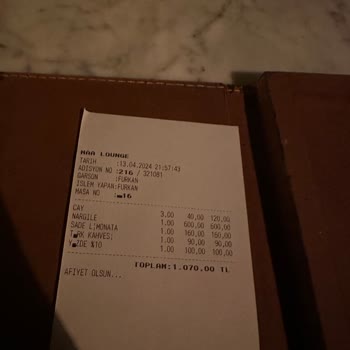 Maa Lounge Çengelköy Şikayet Hesap Ve Güler Yüz Asla Yok