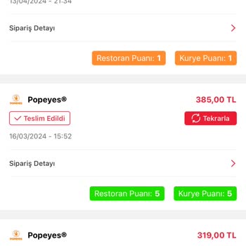 Popeyes Siparişimi Teslim Etmedi Paramı Vermiyor