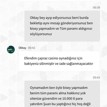 Sahabet Nakit Param Dahil Paramı Vermiyor