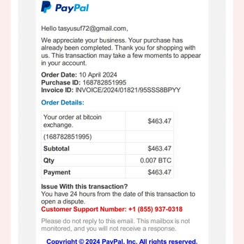 PayPal Hesabım Yok Ama Bitcoin Alınmış