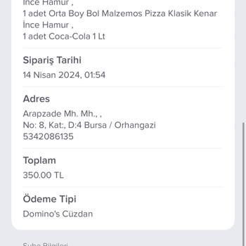 Domino's Un Soğuk Pizza Problemi