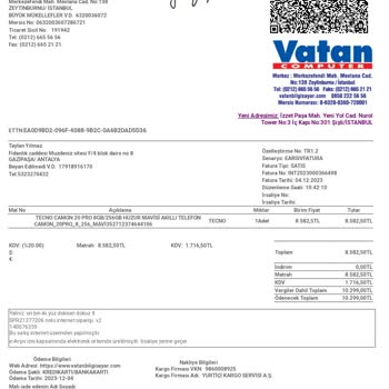 Tecno Camon Pro20 Şarj Hızlı Bitiyor