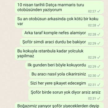 SSC Tur Datca Marmaris Şikayeti