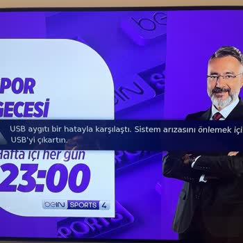 Digiturk ''USB Aygıtı Bir Hatayla Karşılaştı Hatası''