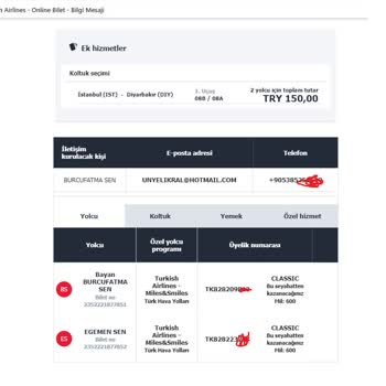 Türk Hava Yolları Ek Ücret Ödenerek Satın Alınan Koltuğu Değiştiriyor!