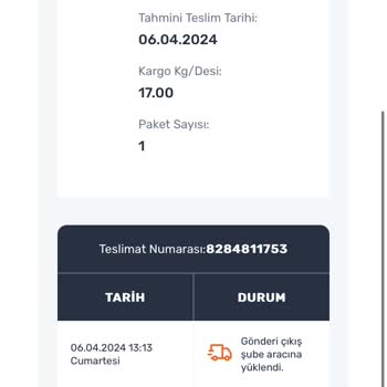 Aras Kargo Kargom Ulaşmadı, Güncelleme Yok