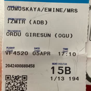 Ajet Firmasından İzmir Aktarmalı Rize Uçağımla İlgili Şikayetim