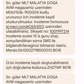 Mavi Den Aldığım Ürünler Üretim Hatası Çıktı