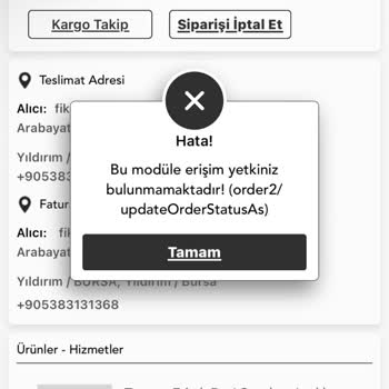 Lufian İade Sorunu Sitede Kabul Edilmiyor