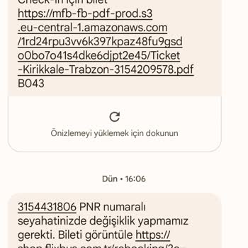 Kamil Koç Biletimin Tarihini İznim Olmadan Değiştirdiler.