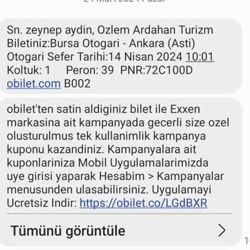 Obilet Otobüs Bileti Alımında Yaşanan Sorunlar Ve Bilgilendirme Eksikliği