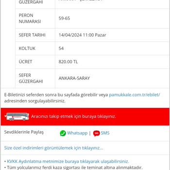 Pamukkale Turizm Muavin Valiz Hasarı