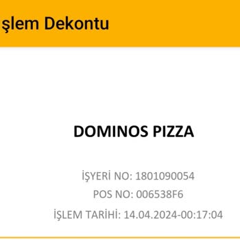 Domino's Pizza Geç Gelen Siparişler