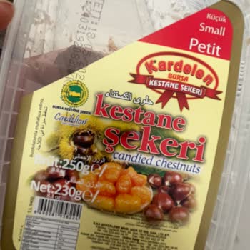 Kardelen Kestane Şekerleri Kardelen Kestane Şekeri