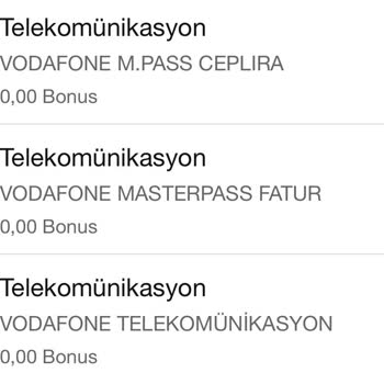 Vodafone Telefon Faturamın Kredi Kartımdan Aynı Gün İçinde Üç Kez Çekilmesi Hk